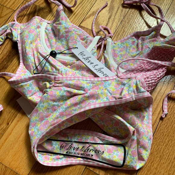 For Love and Lemons Hydrangea Blooms One Piece Swim - Picture 13 of 16